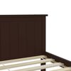 vidaXL Cadre de lit sans matelas marron foncé pin massif 120x200 cm