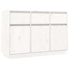 vidaXL Buffet blanc 111x36x75 cm bois massif de pin