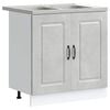 vidaXL Armoire de cuisine Kalmar Gris b&eacute;ton 80 x 46 x 81,5 cm