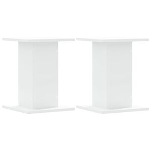 vidaXL Supports pour plantes 2 pcs blanc 30x30x40 cm bois d'ing&eacute;nierie