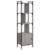 vidaXL Biblioth&egrave;que avec porte sonoma gris 44,5x30x154,5 cm