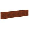 vidaXL Bordure de Pelouse 20 pcs 100 x 22 cm Acier Rouill&eacute;