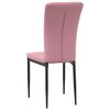 vidaXL Chaises &agrave; manger lot de 4 Rose Velours
