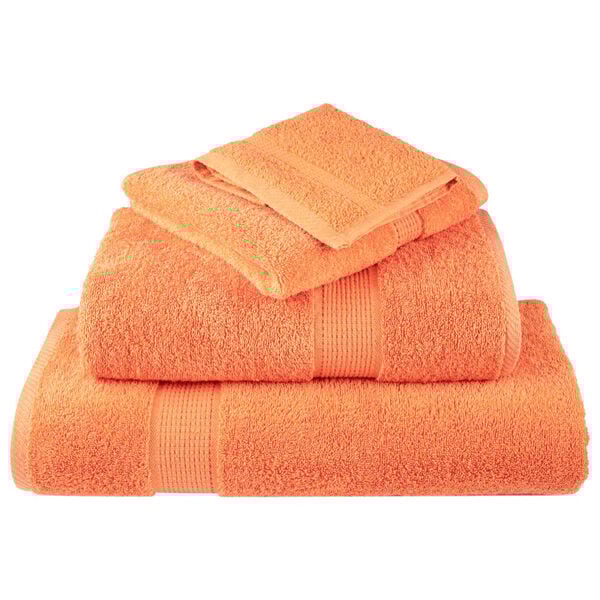 vidaXL Serviettes de douche de qualit&eacute; sup&eacute;rieure SOLUND 2 pcs orange