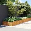 vidaXL Lit sur&eacute;lev&eacute; de jardin 960x100x36 cm acier corten