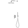 vidaXL Syst&egrave;me de douche Acier inoxydable 201 Argent&eacute;