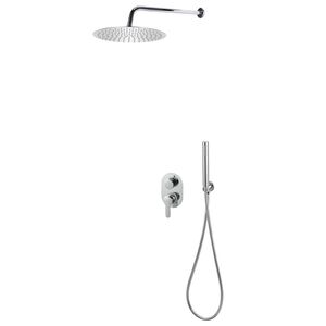 vidaXL Syst&egrave;me de douche Acier inoxydable 201 Argent&eacute;