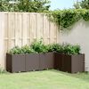 vidaXL Jardini&egrave;re marron 160x120x53 cm polypropyl&egrave;ne