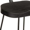 vidaXL Tabourets de bar lot de 2 noir 49x43x103cm bois manguier massif