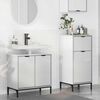 vidaXL Ensemble de mobilier de salle de bain 2 pcs Blanc brillant