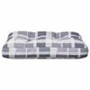vidaXL Coussin de palette motif &agrave; carreaux gris 50x40x12 cm tissu
