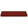 vidaXL Tapis d'escalier autocollants 5 pièces 65 x 21 x 4 cm Bordure rectangulaire rouge bordeaux