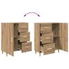 vidaXL Buffet Ch&ecirc;ne artisanal 34 x 69,5 x 90 cm Bois d'ing&eacute;nierie