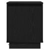 vidaXL Cabinet de chevet 2 pcs Ch&ecirc;ne noir 39 x 34,5 x 50 cm