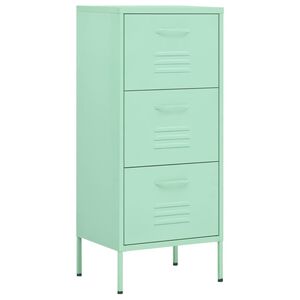 vidaXL Armoire de rangement Vert menthe 42,5x35x101,5 cm Acier