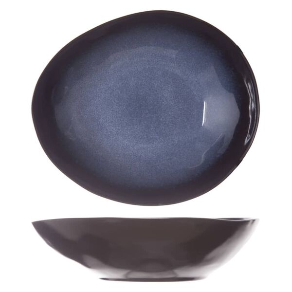 Cosy & Trendy Assiette creuse Sapphire 4 pcs ovale bleu saphir