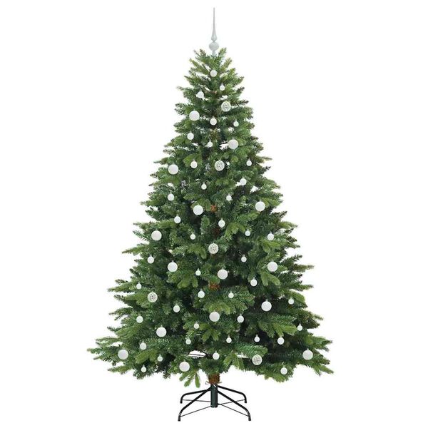 vidaXL Sapin de No&euml;l artificiel avec 300 LED Vert 210 cm PE et PVC