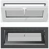 vidaXL Fen&ecirc;tre de sous-sol RISOR 90 x 40 cm PVC et verre Anthracite