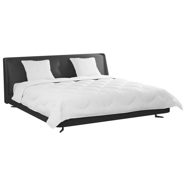 vidaXL Couette avec oreiller 3 pcs Blanc Microfibre