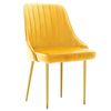 vidaXL Chaises &agrave; manger lot de 6 jaune velours
