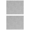 vidaXL Nez de marche 2 pc 50 x 40 cm Argent&eacute; Aluminium Rectangulaire