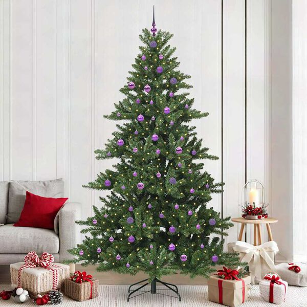 vidaXL Sapin de No&euml;l Artificiel &agrave; Branches Articul&eacute;es Vert 240 cm PVC