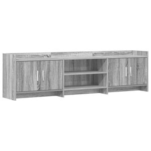 vidaXL Meuble TV 168 x 33 x 47 cm Sonoma gris Bois d'ing&eacute;nierie