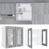 vidaXL Vitrine suspendue "Lyon" Gris Sonoma 60 x 31 x 60 cm Bois d'ing&eacute;nierie