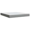 vidaXL Sommier &agrave; lattes de lit avec matelas Gris clair 180x200cm Tissu