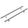 vidaXL Poign&eacute;e de cabinet 2 pc Argent&eacute; 300 mm Acier inoxydable