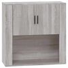 vidaXL Armoire murale Sonoma gris 80x33x80 cm Bois d'ing&eacute;nierie