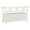 vidaXL Banc Blanc 107x45x75,5 cm Bois de sapin solide