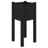 vidaXL Jardini&egrave;re d'ext&eacute;rieur Noir 31x31x70 cm Bois de pin massif