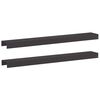 vidaXL Profil&eacute; de recouvrement de jardin 2 pc 100 x 15 x 5 cm Acier