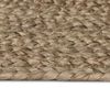 vidaXL Tapis de surface ovale Gris 122 x 183 cm Jute