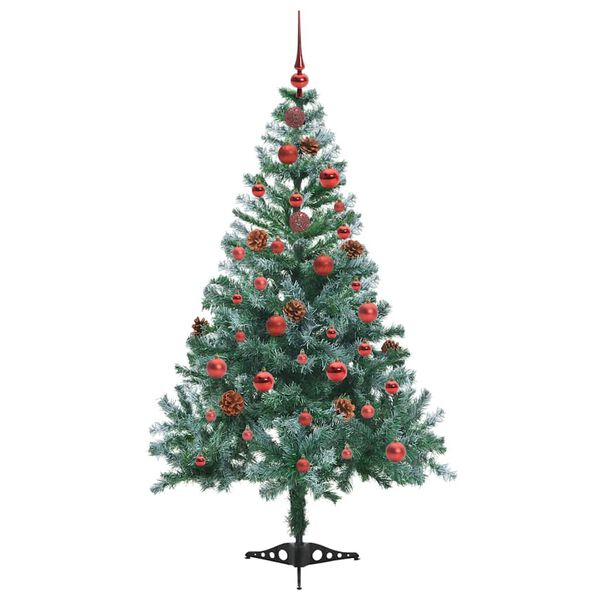 vidaXL Sapin de No&euml;l artificiel avec 150 LED Vert 150 cm PVC et Acier