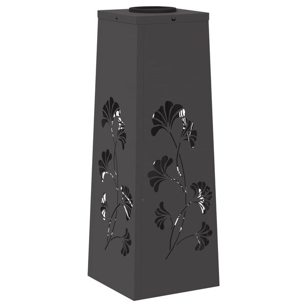 vidaXL Lumi&egrave;re de chemin LED solaire 2 pcs Noir Acier lamin&eacute; &agrave; froid