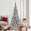 vidaXL Sapin de No&euml;l avec 300 LED avec support Argent 180 cm PET