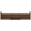 vidaXL Cadre de lit sans matelas ch&ecirc;ne marron 90x190 cm