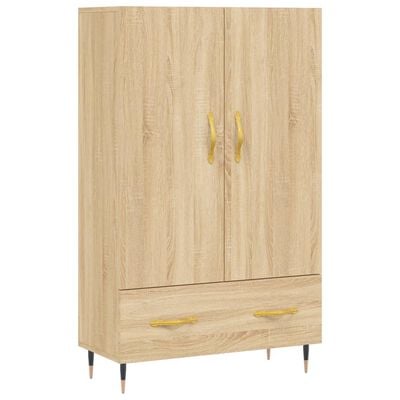 vidaXL Buffet haut chêne sonoma 69,5x31x115 cm bois d'ingénierie