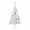 vidaXL Arbre de No&euml;l artificiel pr&eacute;-&eacute;clair&eacute;/boules 150 cm 380 branches