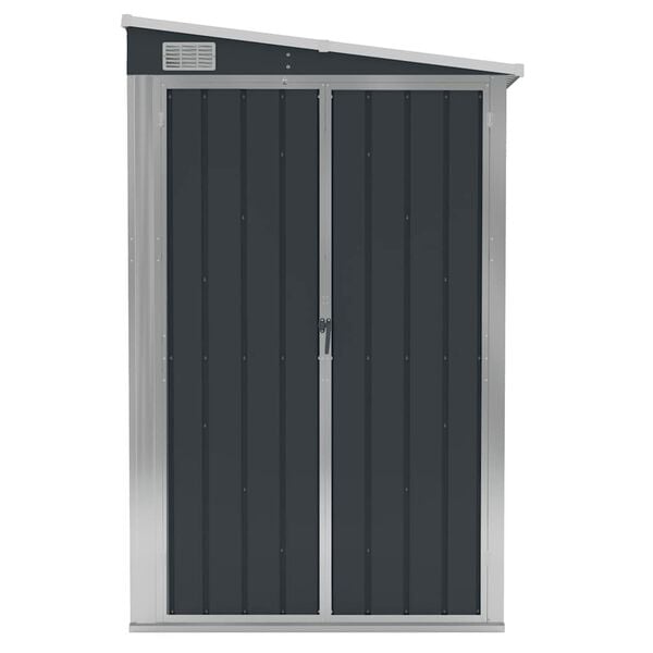 vidaXL Remise de jardin murale Anthracite 118x100x178 cm Acier