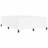 vidaXL Cadre de lit avec matelas Blanc 160 x 200 cm tissu