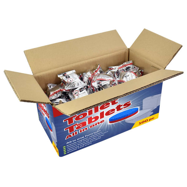 vidaXL Tablettes nettoyantes pour cuvette de toilette 100 pcs