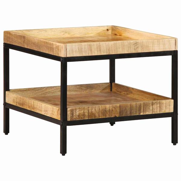 vidaXL Table d'appoint Marron 55 x 55 x 45 cm Bois de mangue massif