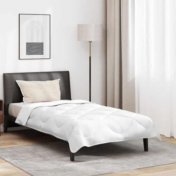 vidaXL Couette avec oreiller 2 pcs Blanc Microfibre