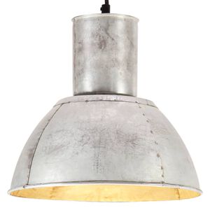 vidaXL Lampe suspendue 25 W Argent&eacute; Rond 28,5 cm E27