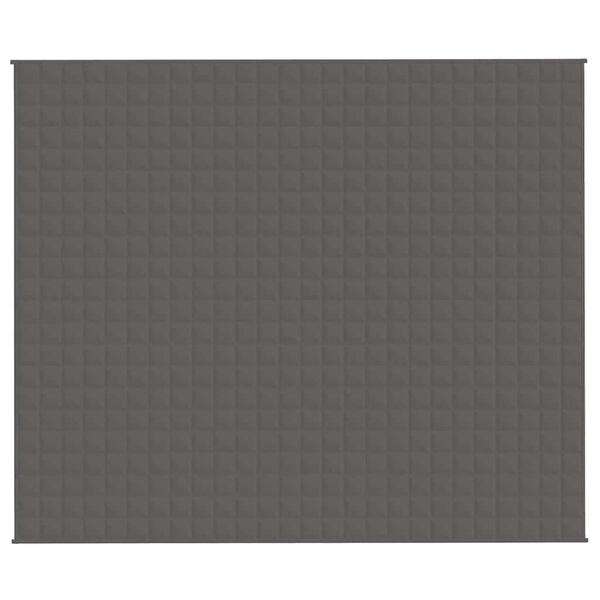vidaXL Couverture lest&eacute;e Gris 220x260 cm 11 kg Tissu