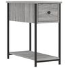 vidaXL Table de chevet sonoma gris 30x60x60 cm bois d'ing&eacute;nierie
