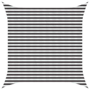 vidaXL Voile d'ombre Anthracite et blanc 3,6 x 3,6 m HDPE